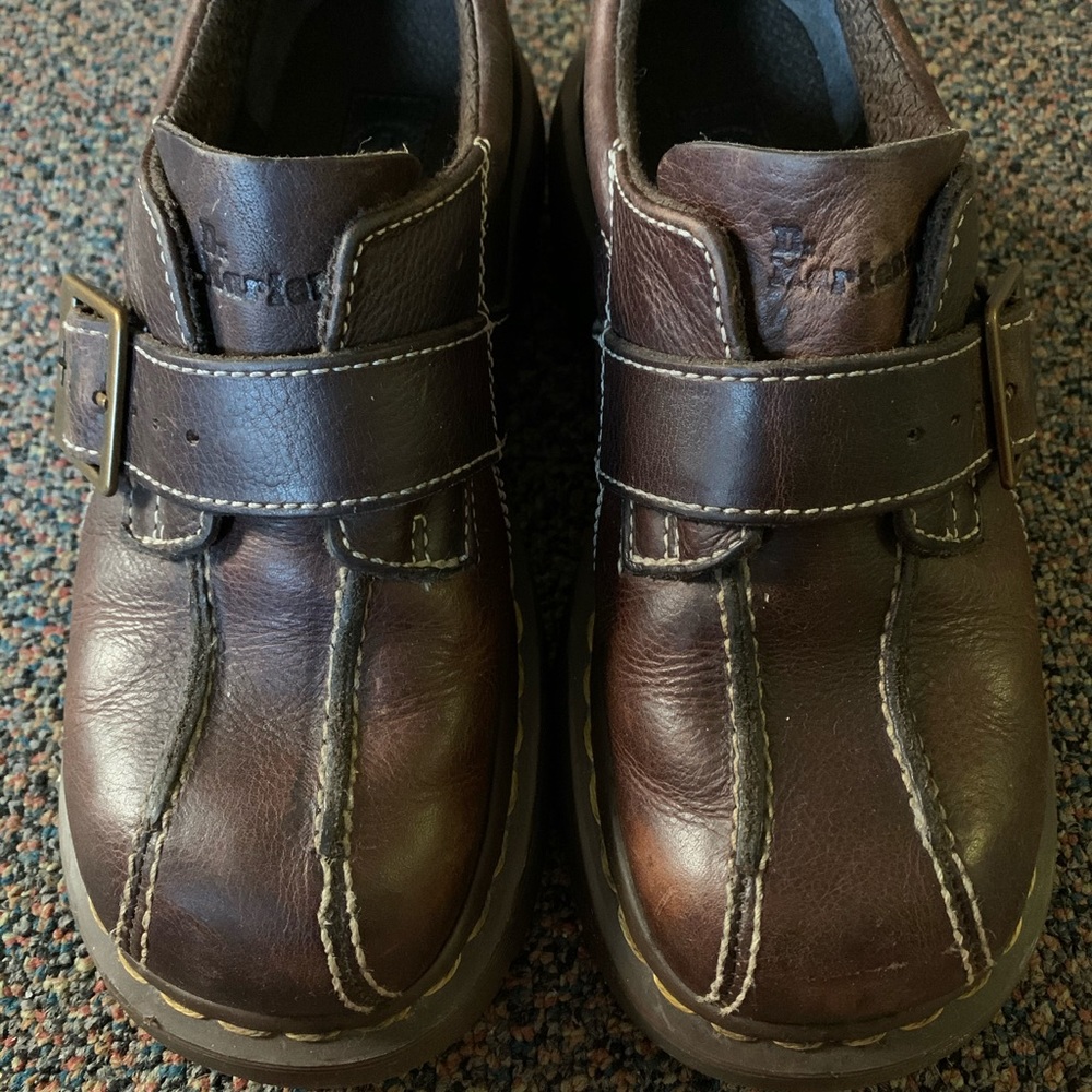 Dr Martens Mary Janes Brown Leather